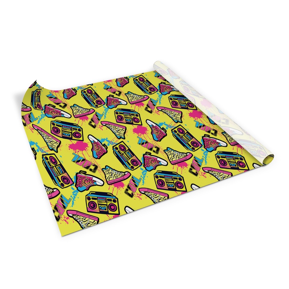 Bútor dekor matrica Retro boombox cipők