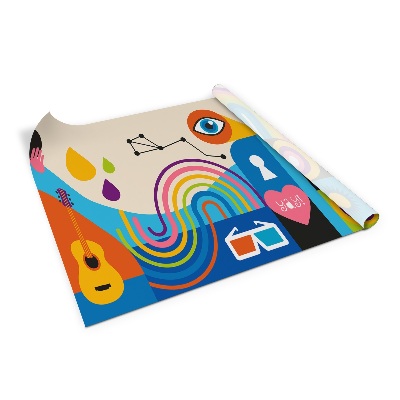 Öntapadós bútormatrica Utcai művészet pop art