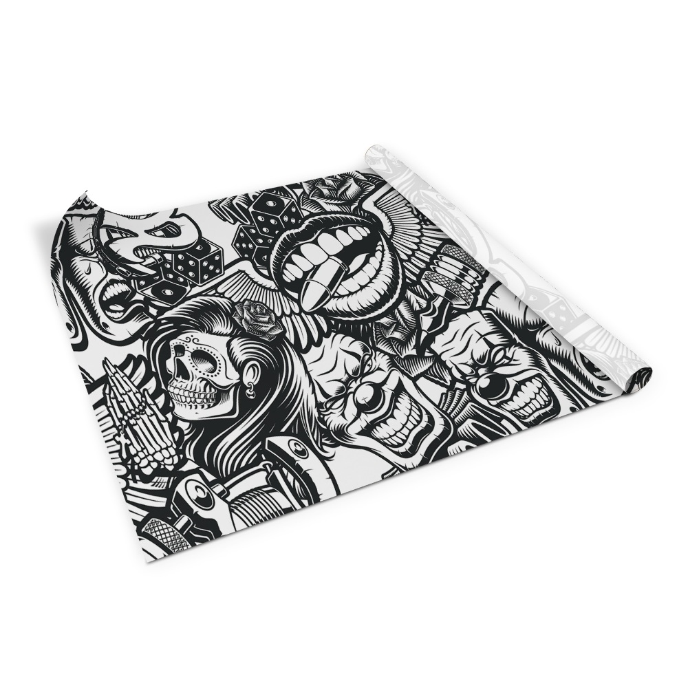 Bútormatrica Koponya tetoválás