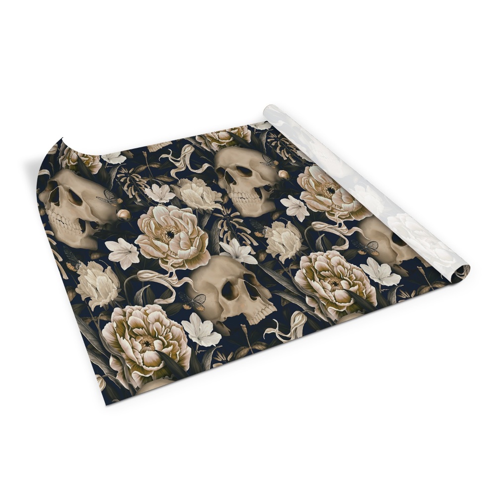 Öntapadós bútor matrica Vintage koponyák