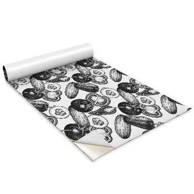 Bútormatrica Fekete-fehér zöldségek