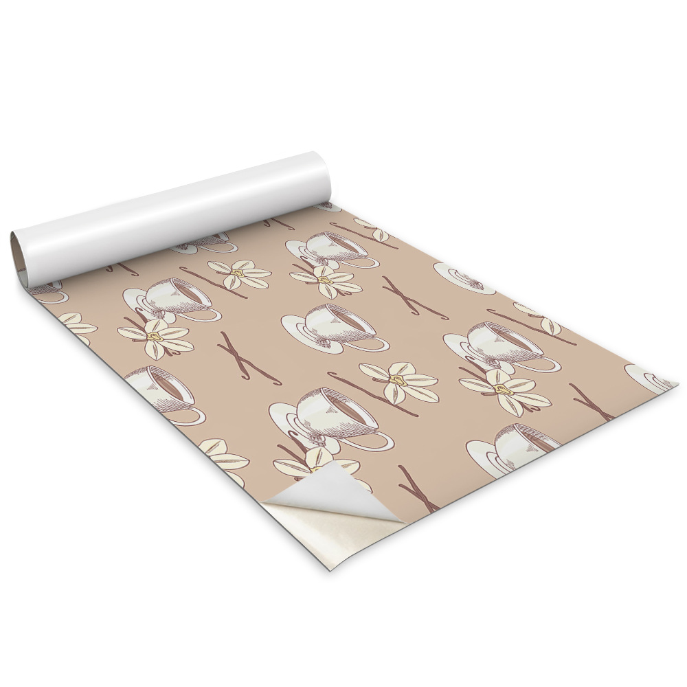 Öntapadós bútor matrica Csésze kávé vaníliarúddal