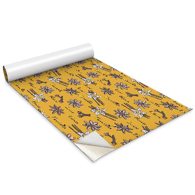 Bútormatrica Sárga vanília motívumok