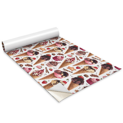 Öntapadós bútor matrica Fagylalt, sütik, édességek