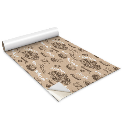 Öntapadós bútor matrica Természetes zöldségek