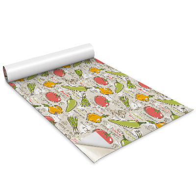 Bútorfólia Színes zöldségek