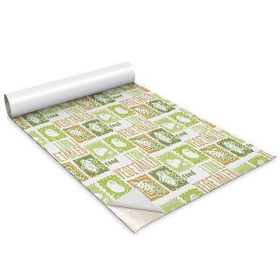 Öntapadós bútor matrica Zöldségek és gyümölcsök