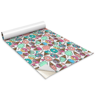 Bútorfólia Rajzfilm édességek