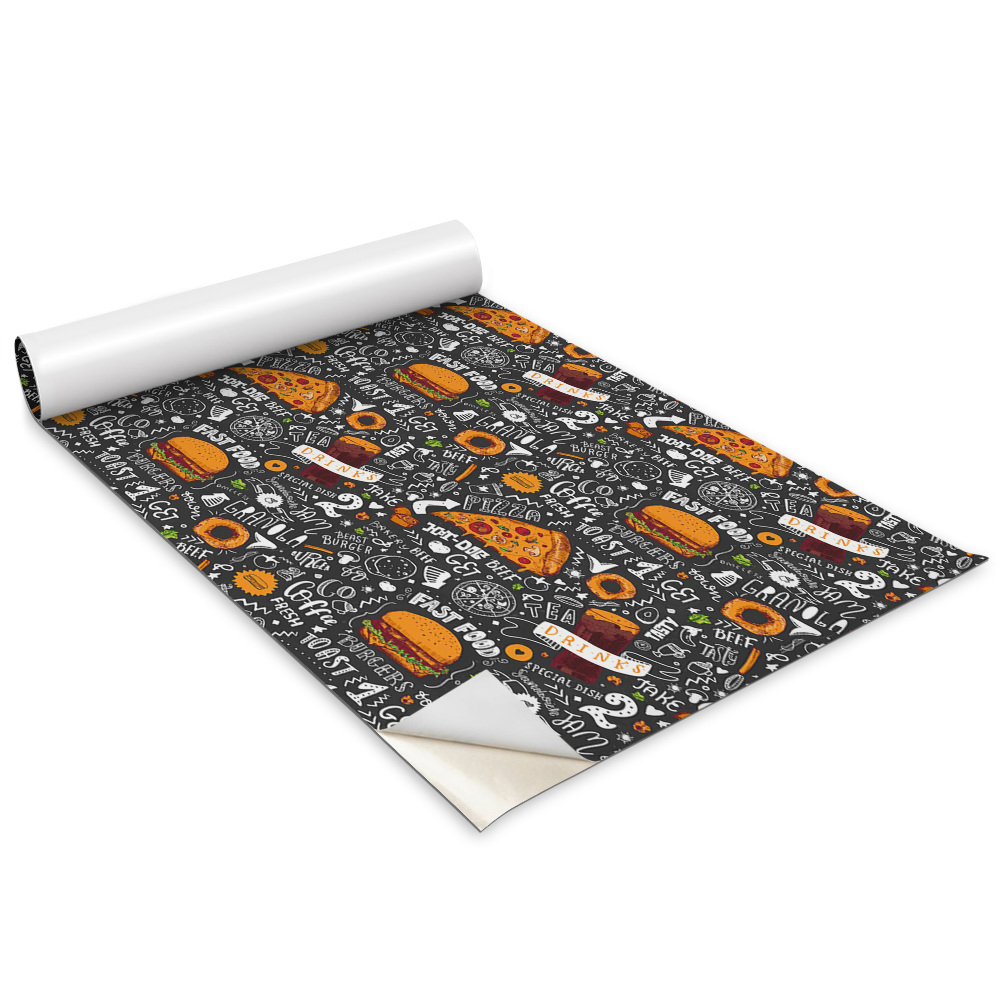 Öntapadós bútor matrica Rajzfilmek gyorsétteremmel