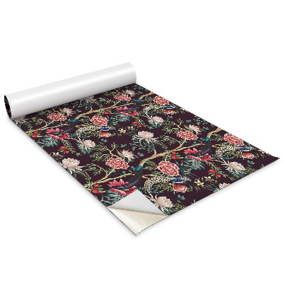 Öntapadós bútor matrica Divatos virágok