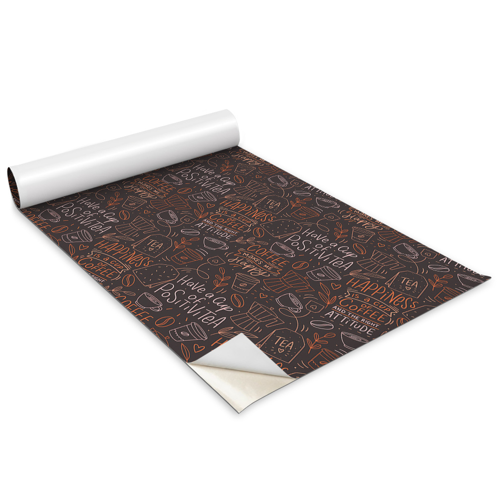 Öntapadós bútor matrica Tea motívumos rajz