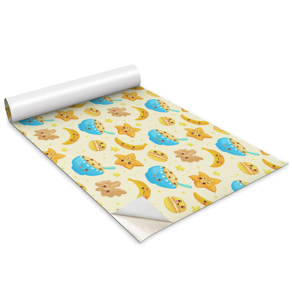 Öntapadós bútor matrica Rajzfilm édességek