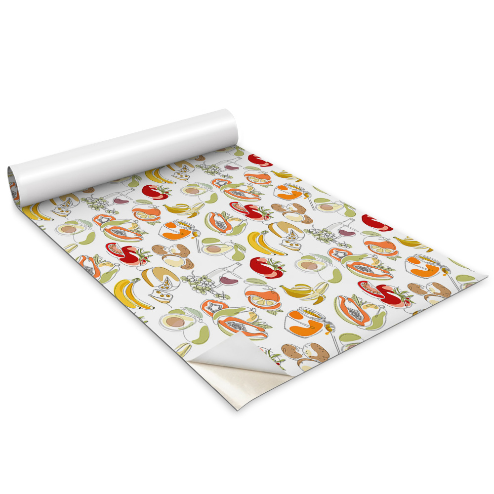 Öntapadós bútor matrica Gyümölcsök és zöldségek