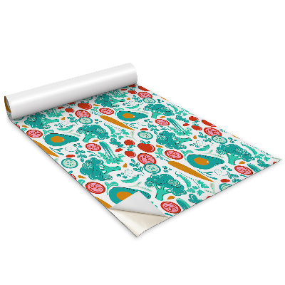 Bútormatrica Rajzfilm zöldségek és gyümölcsök