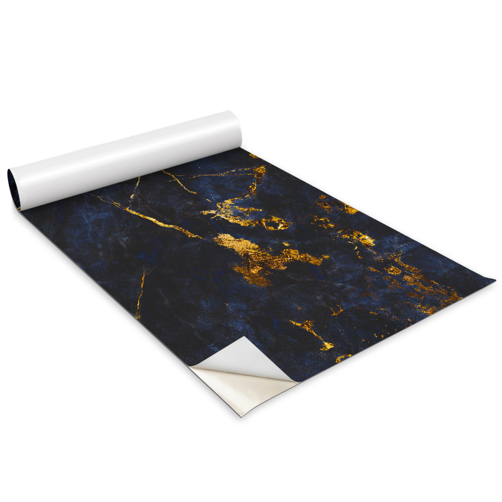 Öntapadós bútor matrica Kék márvány