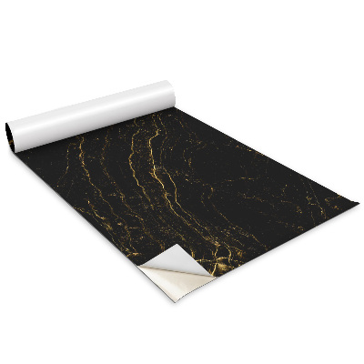 Öntapadós bútor matrica Fekete márvány minta