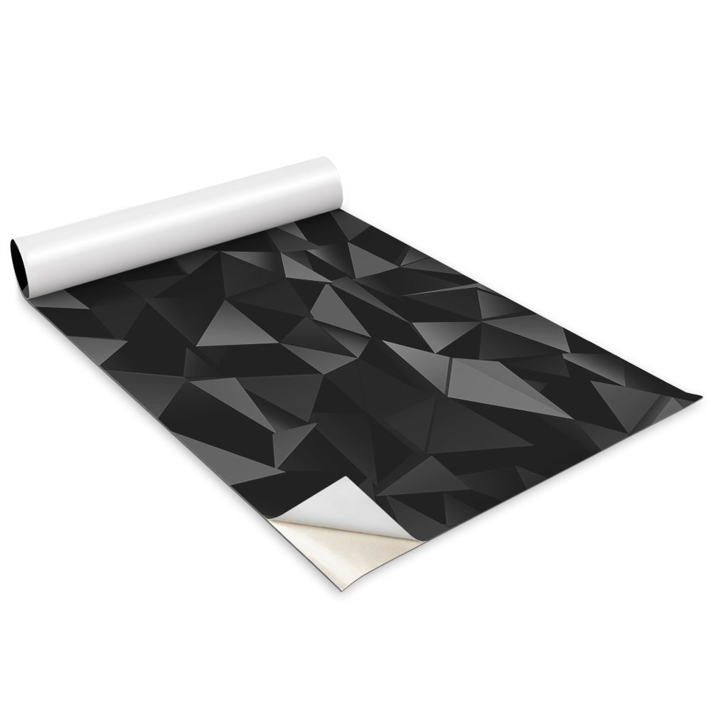 Öntapadós bútor matrica Sötét háromszögek 3D-s hatása
