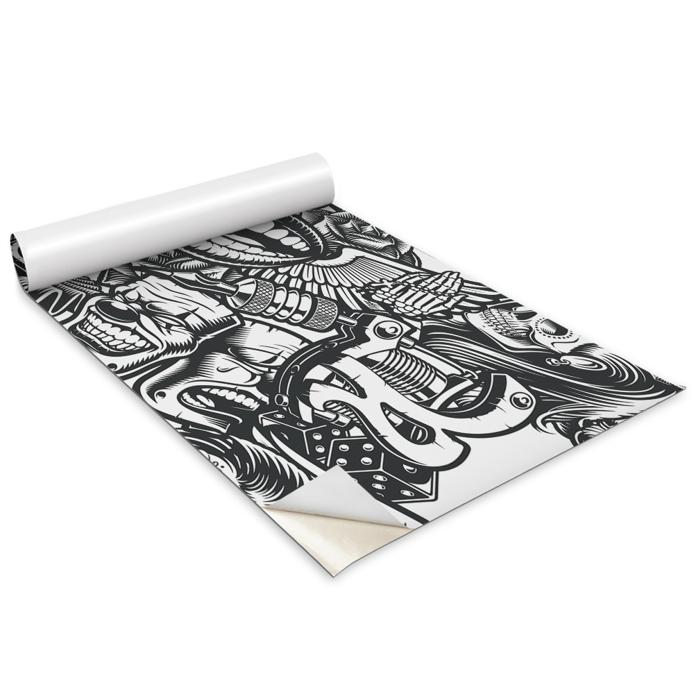 Bútorfólia Koponyák és bohócok