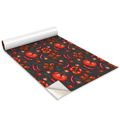 Öntapadós bútor matrica Paprika és paradicsom