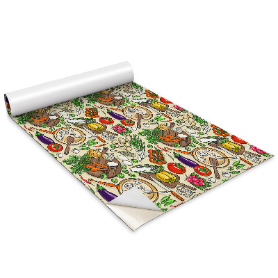 Bútorfólia Rajzfilm színes zöldségek