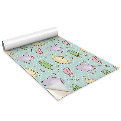 Bútormatrica Teáskannák és színes bögrék