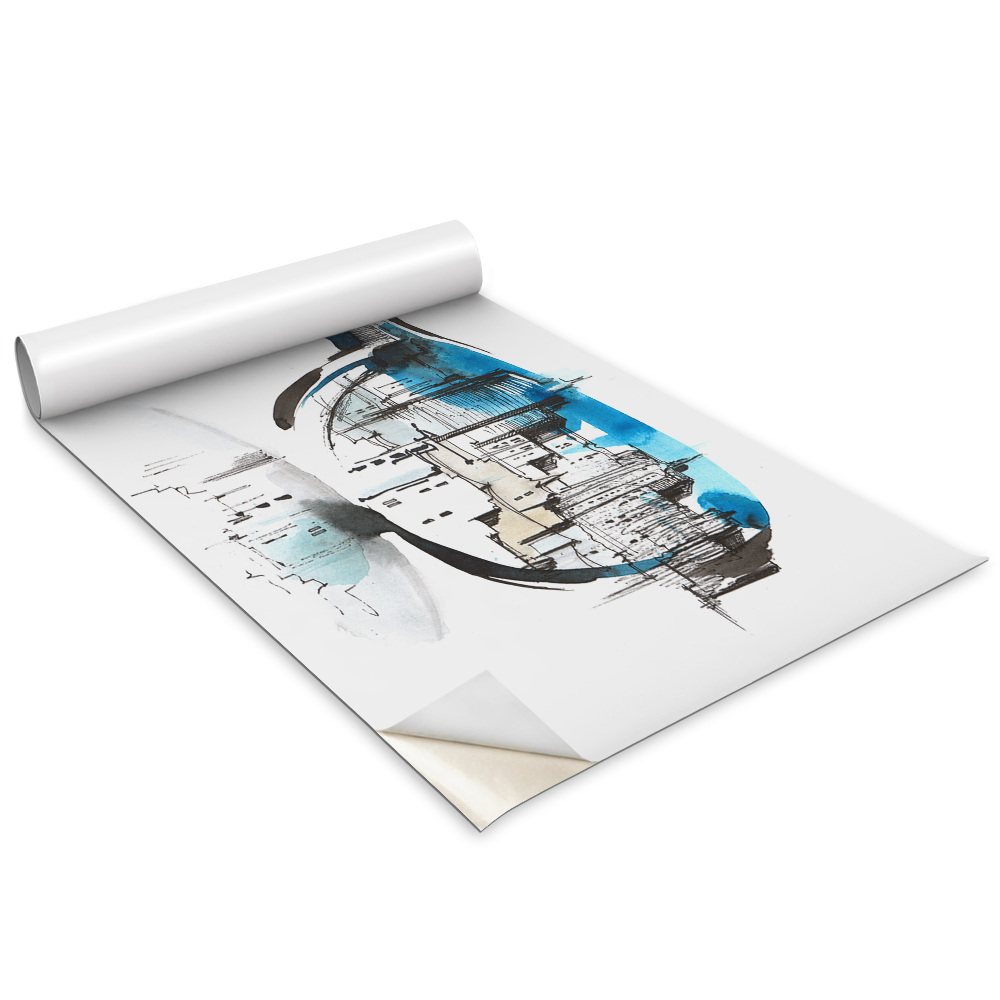 Bútorfólia Város szemüveggel