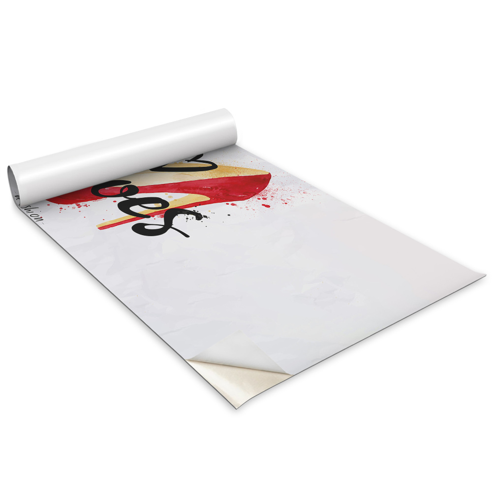 Öntapadós bútor matrica Imádom a piros magas sarkú cipőket