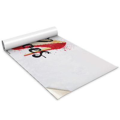 Öntapadós bútor matrica Imádom a piros magas sarkú cipőket