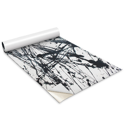 Öntapadós bútor matrica Fekete ecset fröccsenések