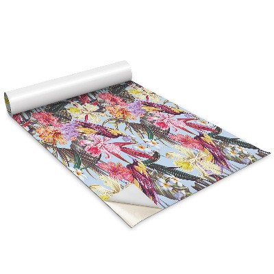 Bútorfólia Virágok és madarak