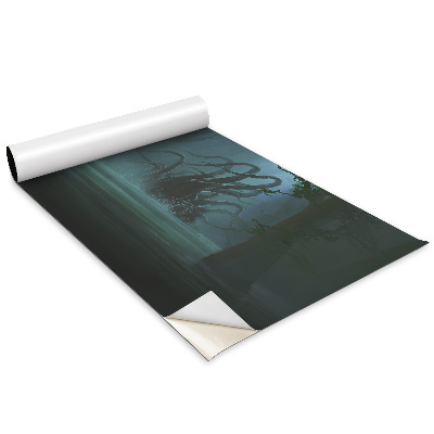 Bútormatrica Férfi egy csónakban, szörnyeteg a mélyből