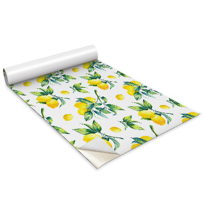 Öntapadós bútor matrica Levelek és citromok ágai