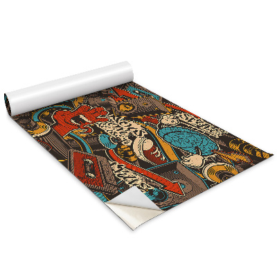 Bútormatrica Graffiti zene spray