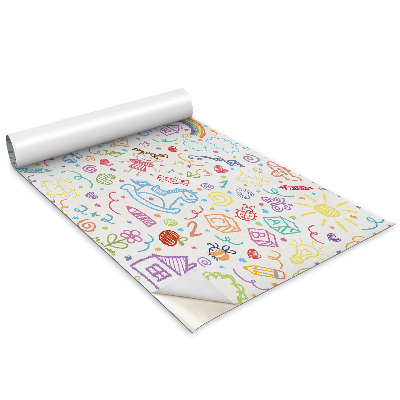 Öntapadós bútor matrica Gyermekrajzok