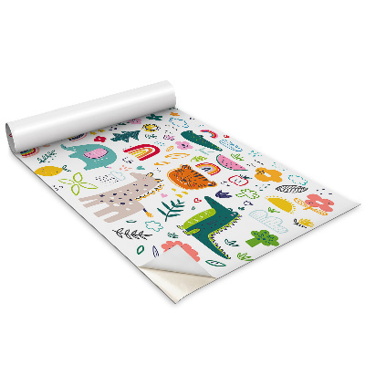 Bútormatrica Színes állatok a gyerekszobába