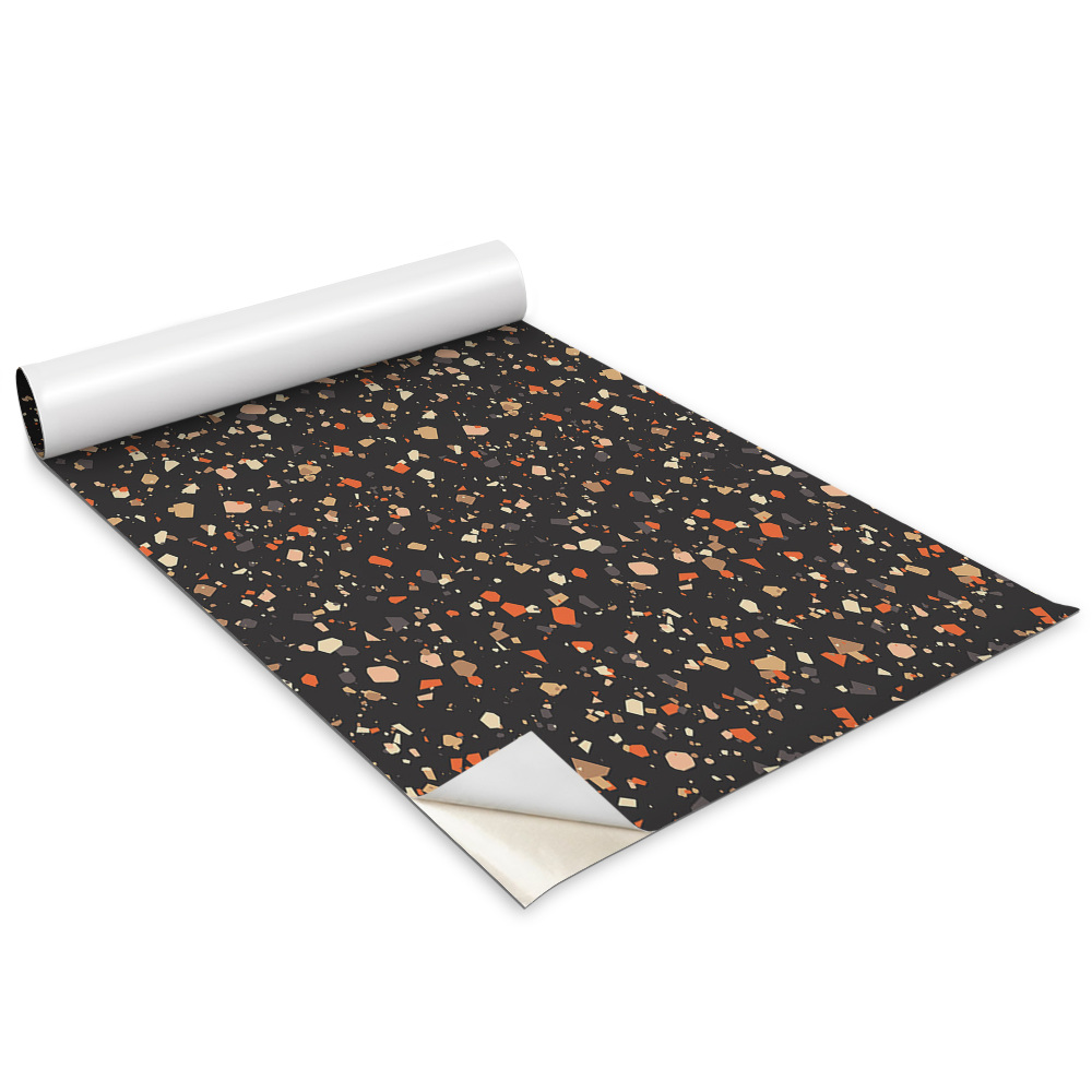 Öntapadós bútor matrica Sötét terrazzo