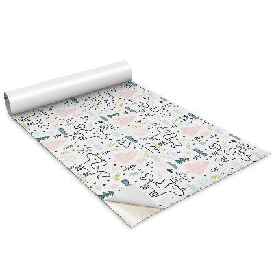 Öntapadós bútor matrica Édes unikornisok