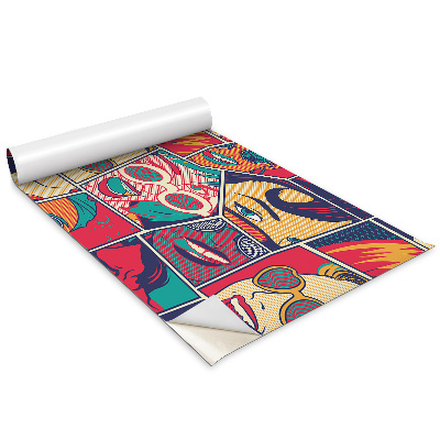 Bútorfólia Női arcok pop art stílusban