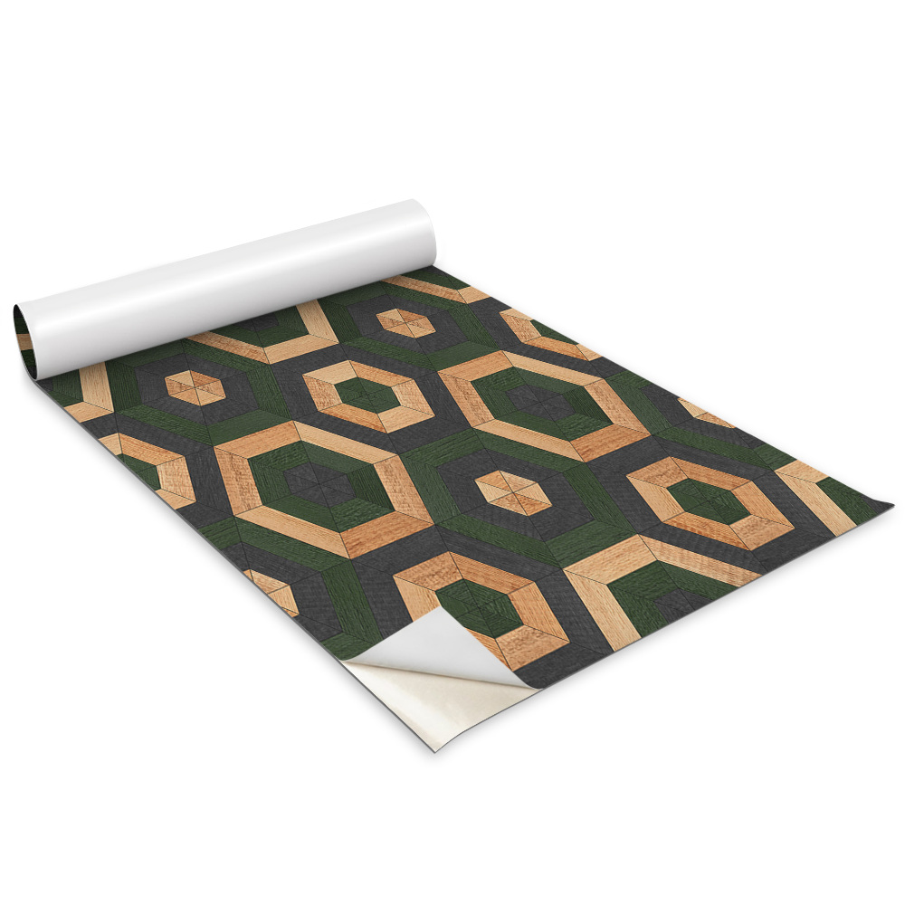 Bútorfólia Fa hatszögek