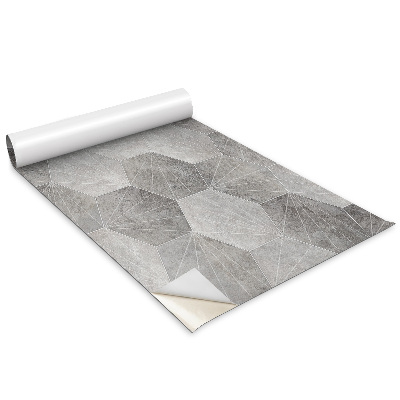 Bútorfólia Szürke hatszögek és vonalak