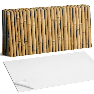 Öntapadó falburkolat Természetes bambusz textúra