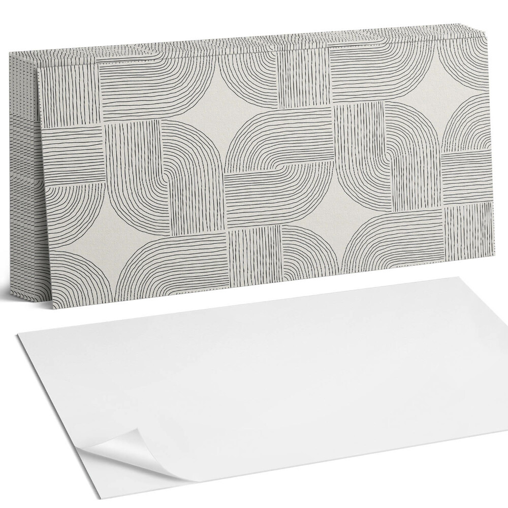 Dekorpanel falra Geometriai vonalak az elrendezésben