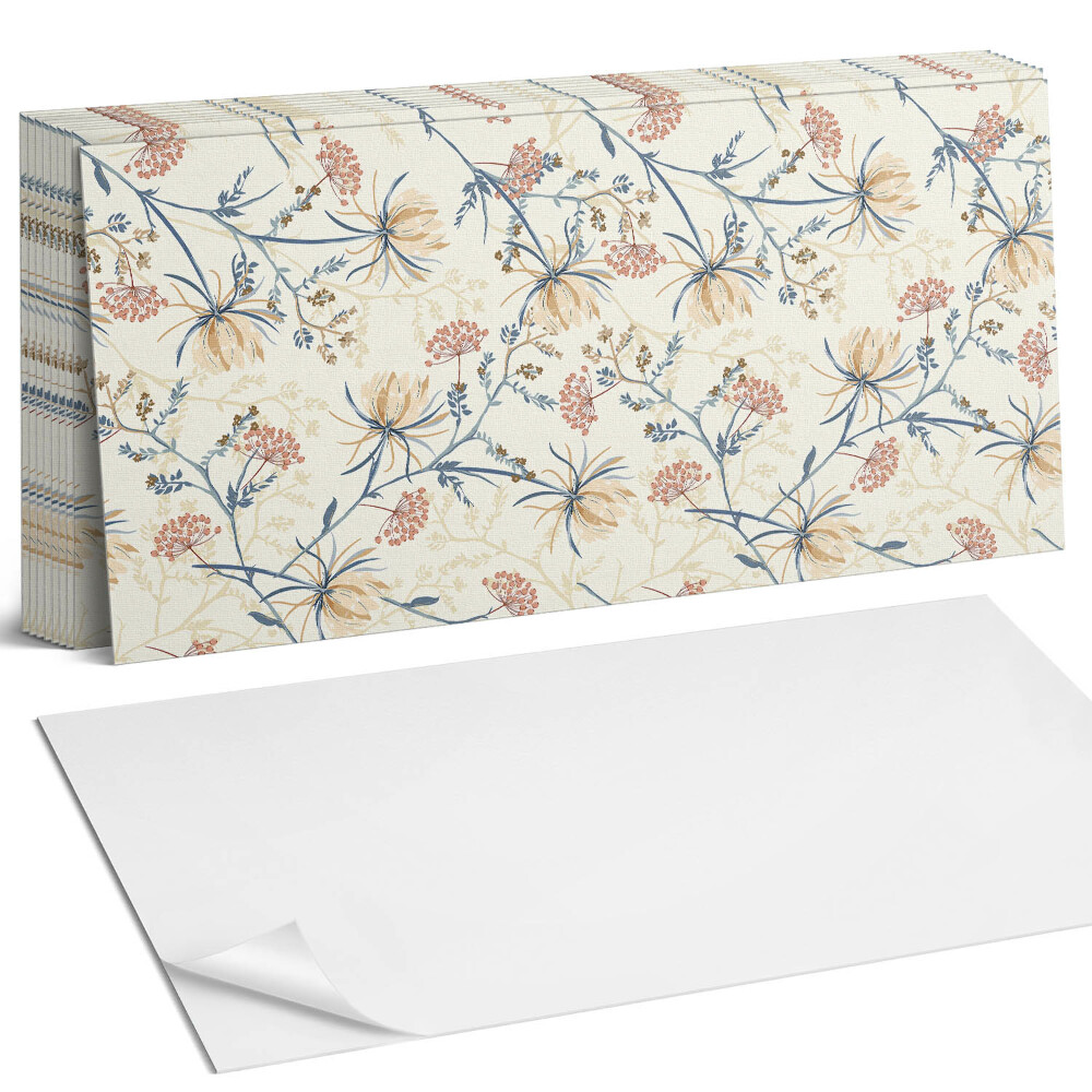 Dekorpanel falra Virágminta a háttérben