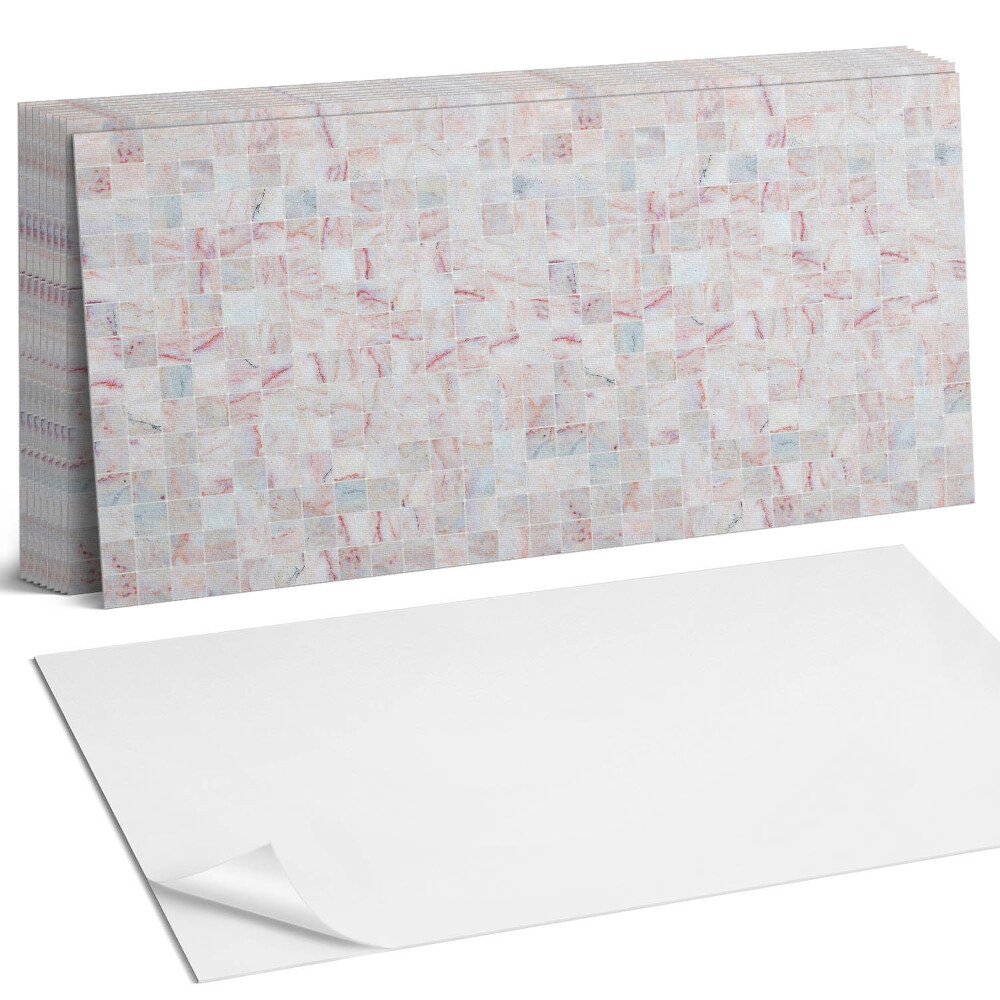 Öntapadó falburkolat Négyzetekből készült mozaikminta