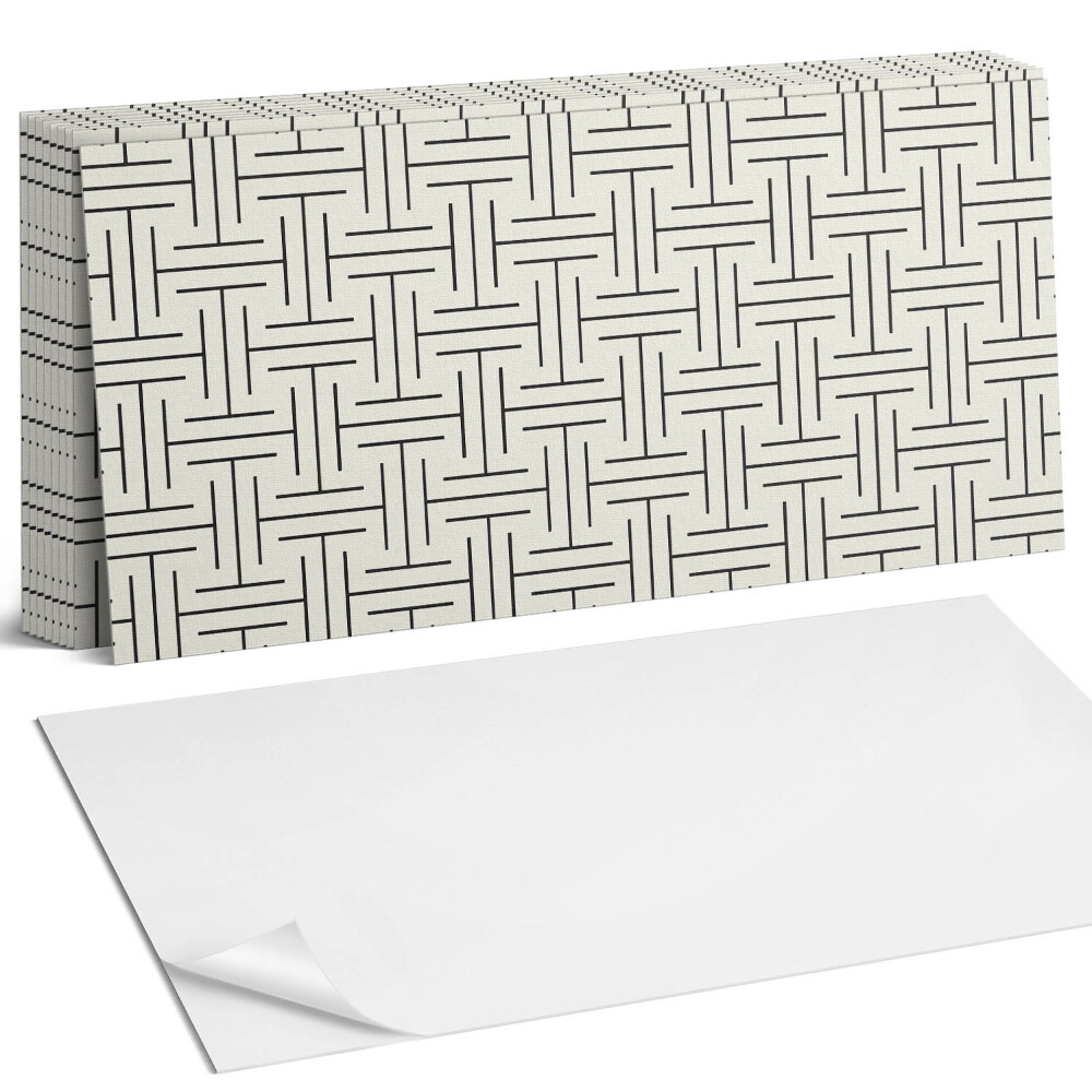 Öntapadó falburkolat Geometrikus kockás minta