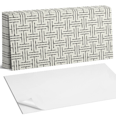 Öntapadó falburkolat Geometrikus kockás minta