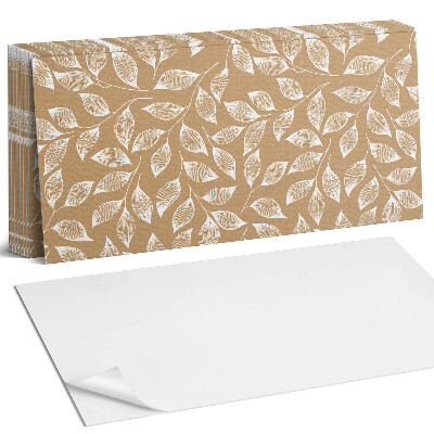 Dekorpanel falra Levelek texturált háttéren