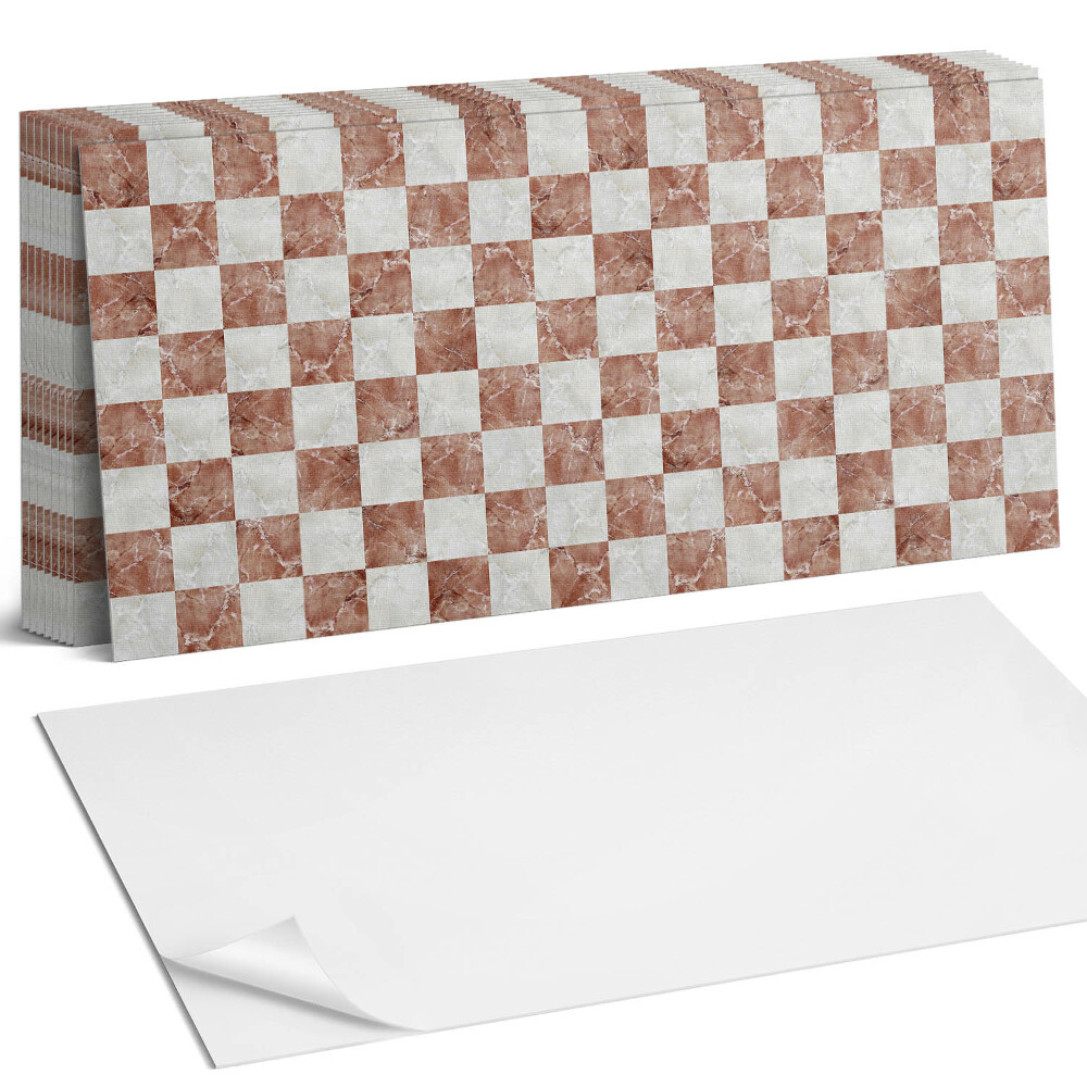 Dekorpanel falra Márvány sakktábla minta