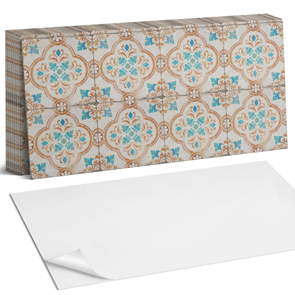 Öntapadó falburkolat Dekoratív motívum virágokkal