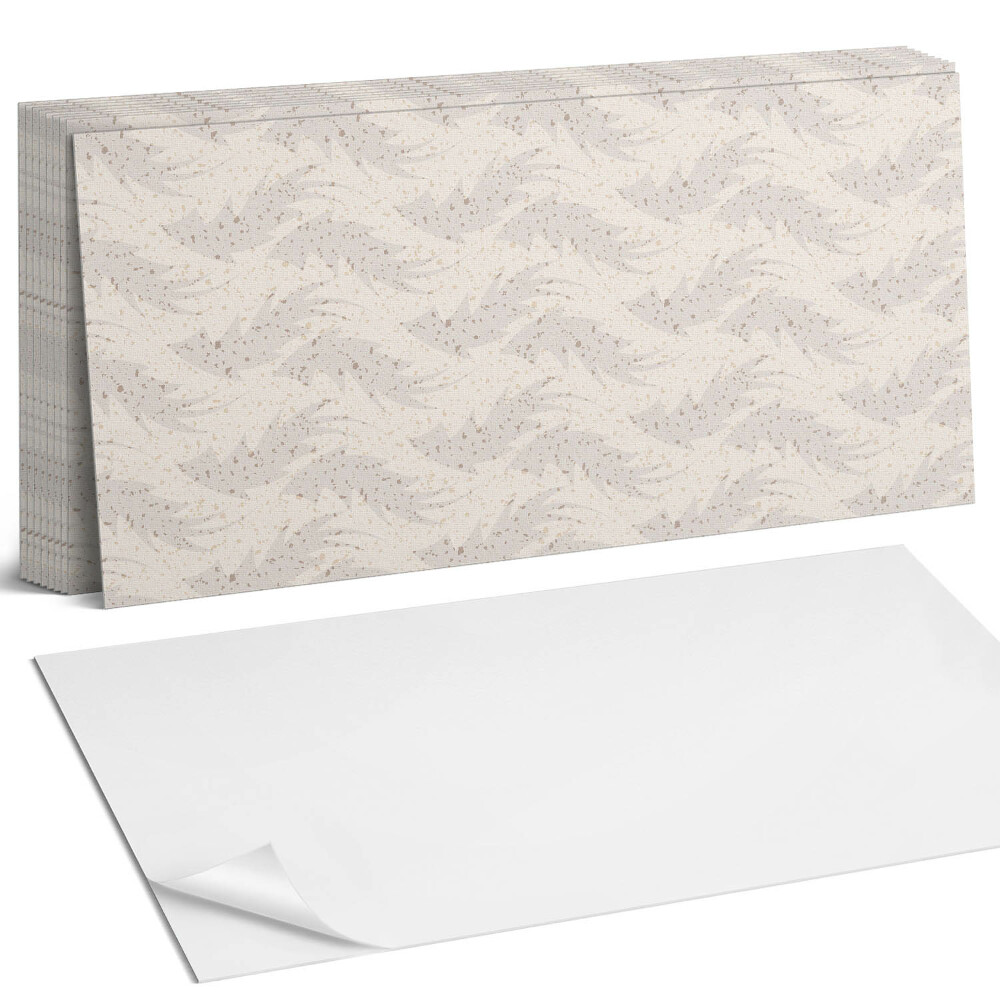 Dekorpanel falra Levélminta a háttérben